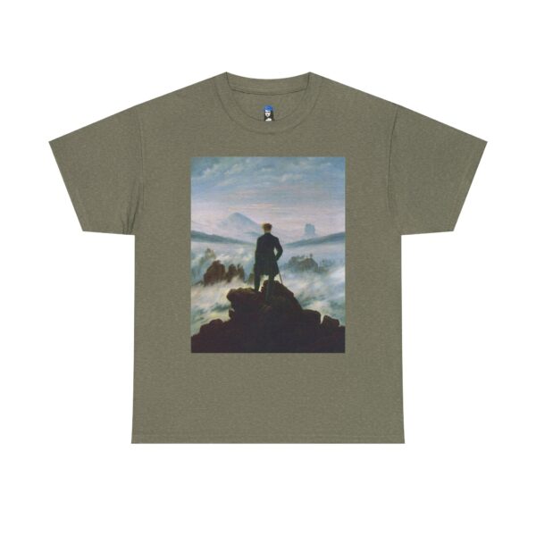 Wanderer above the Sea of Fog - Caspar David Friedrich Cotton Tee - Image 21