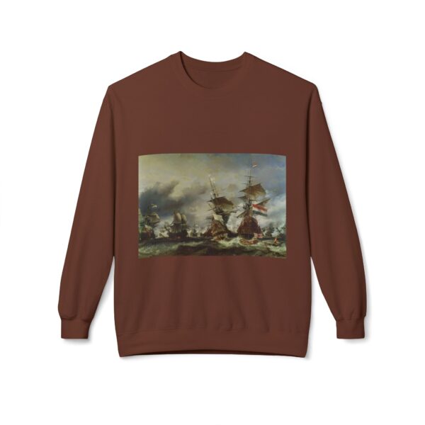 The Battle of Texel - Willem van de Velde the Younger Sweatshirt - Image 3