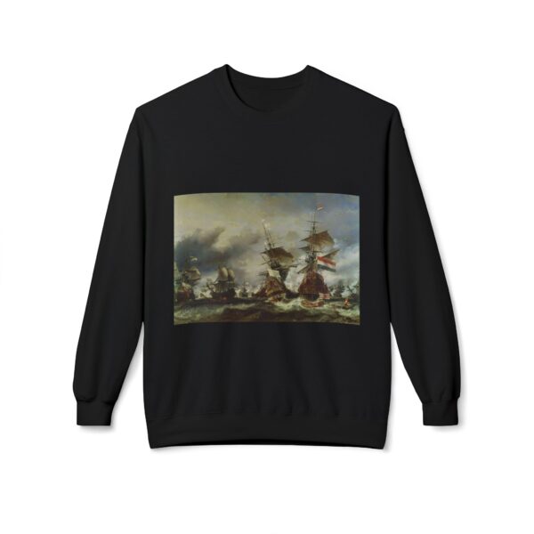 The Battle of Texel - Willem van de Velde the Younger Sweatshirt - Image 5