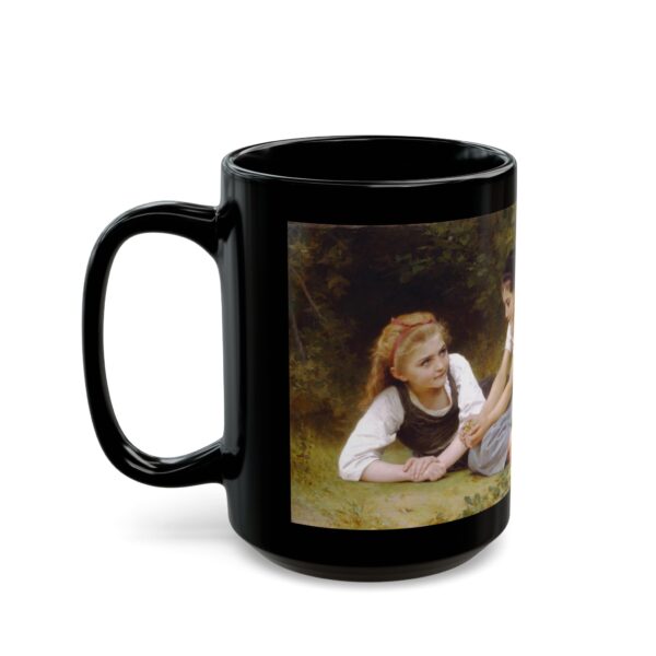 The Nut Gatherers - William-Adolphe Bouguereau Black Mug (11oz, 15oz) - Image 6