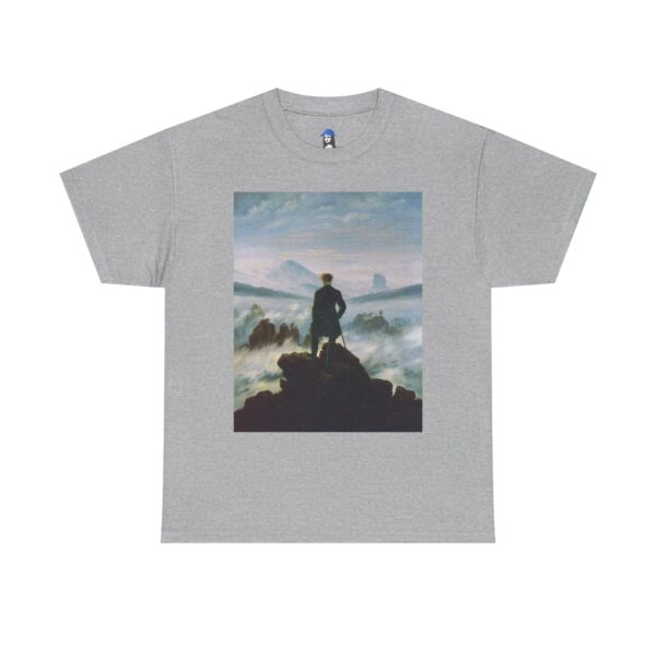 Wanderer above the Sea of Fog - Caspar David Friedrich Cotton Tee - Image 13