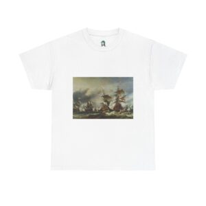 The Battle of Texel - Willem van de Velde the Younger Cotton Tee