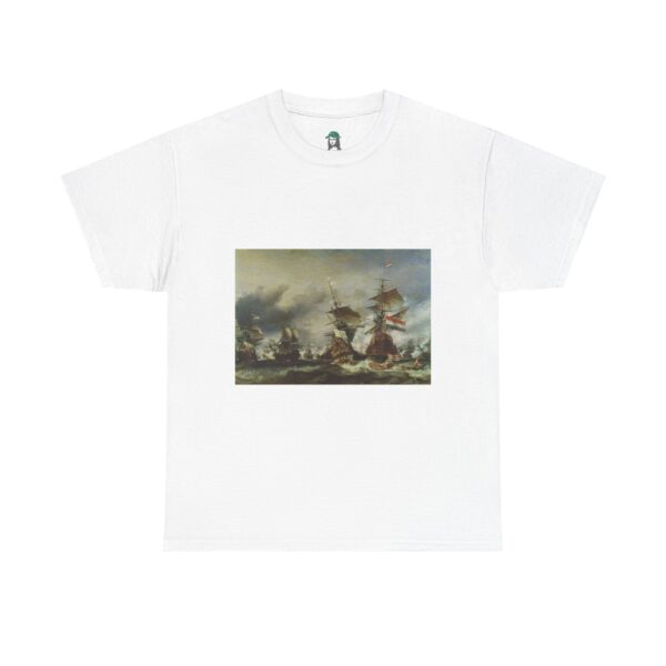 The Battle of Texel - Willem van de Velde the Younger Cotton Tee