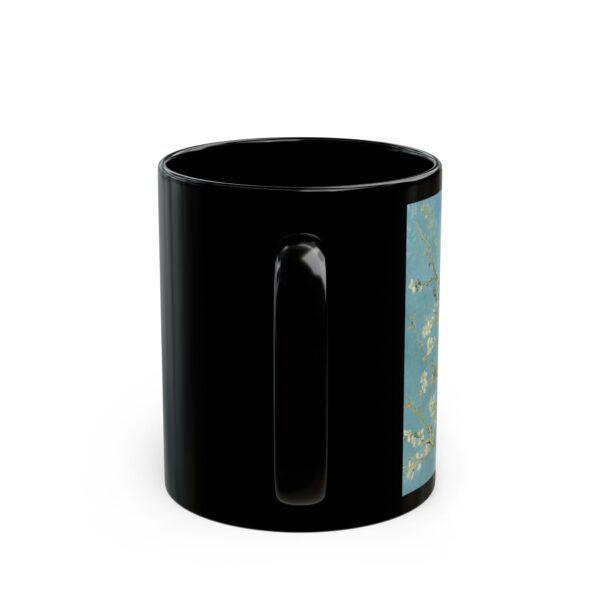 Almond Blossom – Vincent van Gogh Black Mug (11oz, 15oz) - Image 3