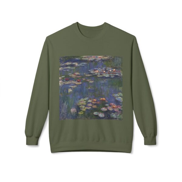 Water Lilies -  Claude Monet Sweatshirt - Image 5