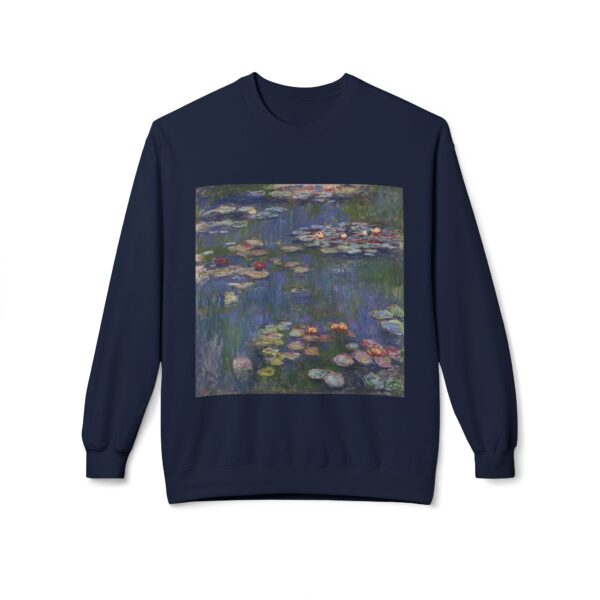 Water Lilies -  Claude Monet Sweatshirt - Image 8