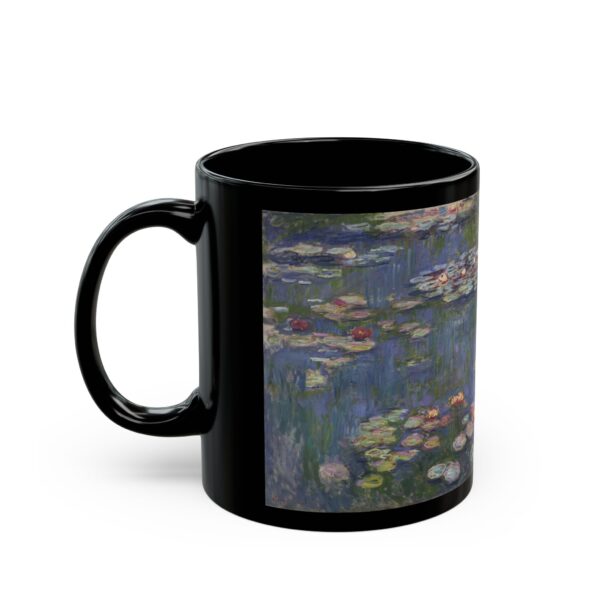 Water Lilies -  Claude Monet Black Mug (11oz, 15oz)