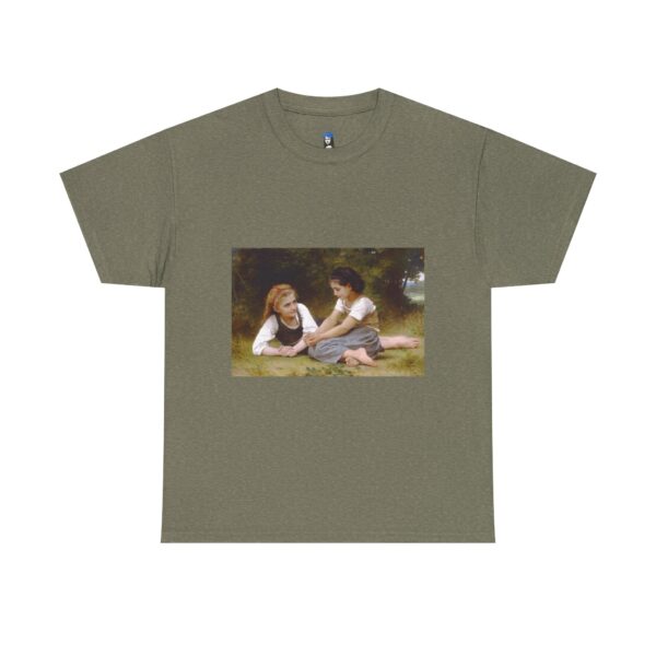 The Nut Gatherers - William-Adolphe Bouguereau Cotton Tee - Image 5