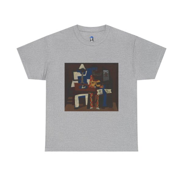 Three Musicians - Pablo Picasso Cotton Tee - Image 3