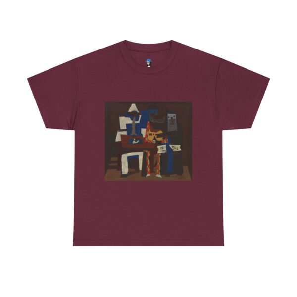 Three Musicians - Pablo Picasso Cotton Tee - Image 4