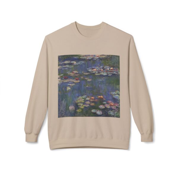 Water Lilies -  Claude Monet Sweatshirt - Image 4