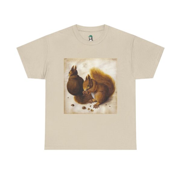 The Two Squirrels – Albrecht Dürer Cotton Tee - Image 3