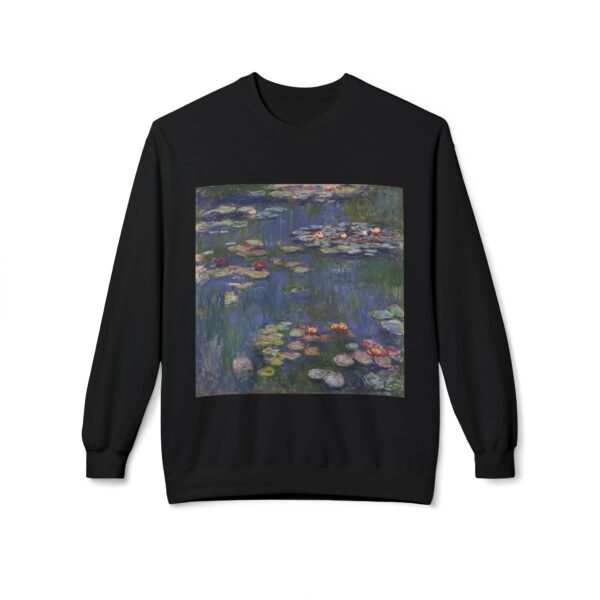 Water Lilies -  Claude Monet Sweatshirt - Image 3