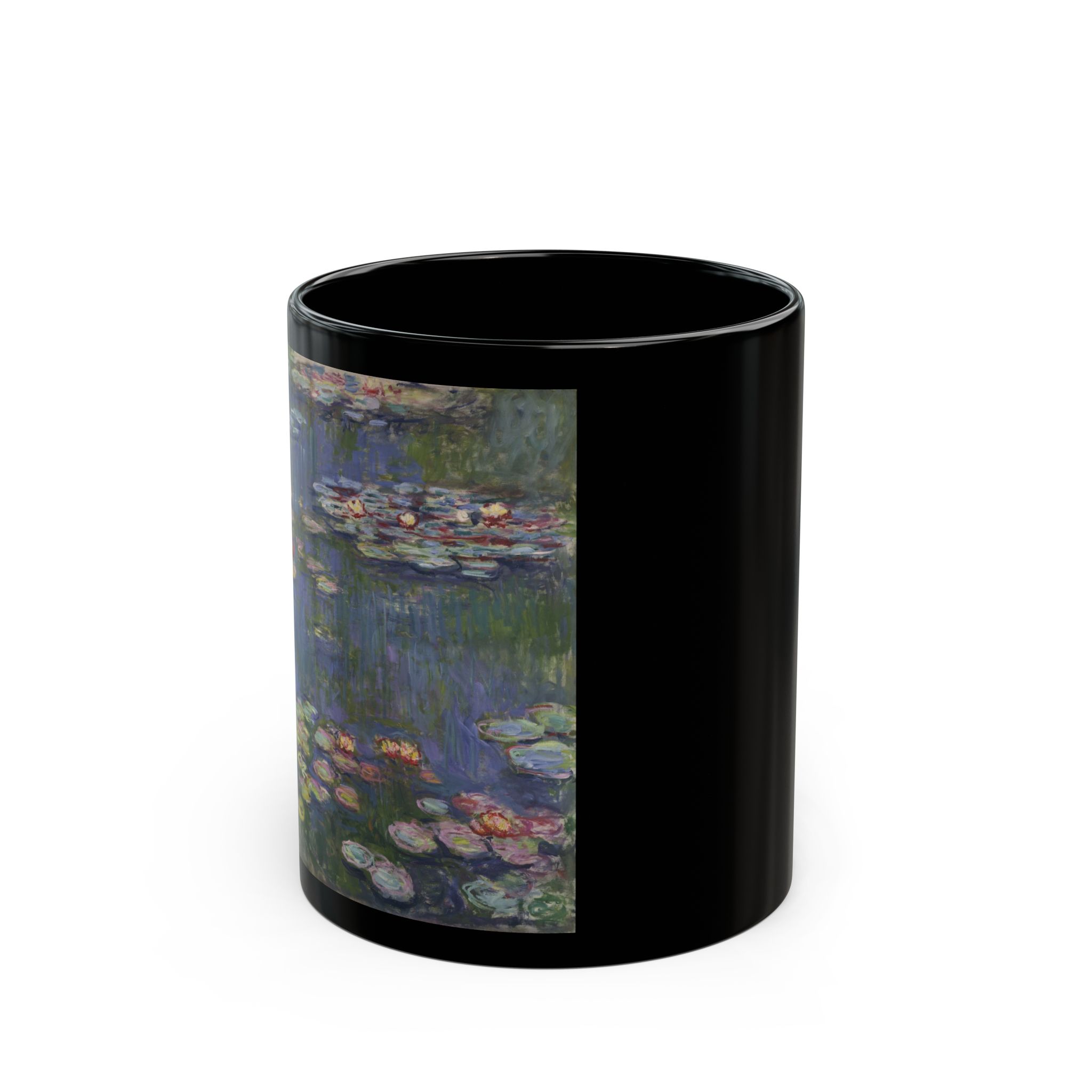 Water Lilies –  Claude Monet Black Mug (11oz, 15oz)