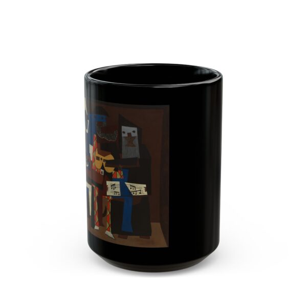 Three Musicians - Pablo Picasso Black Mug (11oz, 15oz) - Image 3