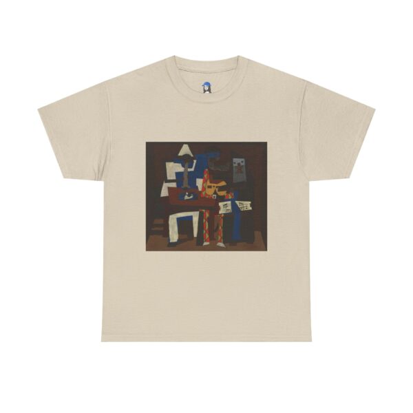 Three Musicians - Pablo Picasso Cotton Tee - Image 2