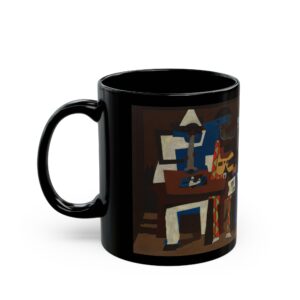 Three Musicians - Pablo Picasso Black Mug (11oz, 15oz)