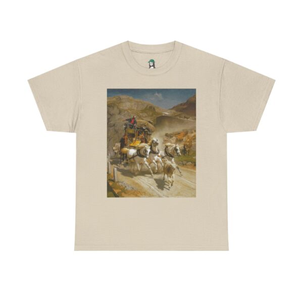 Die Gotthardpost -  Rudolf Koller Cotton Tee - Image 3