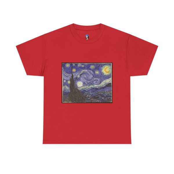Starry Night - Vincent van Gogh Cotton Tee - Image 8