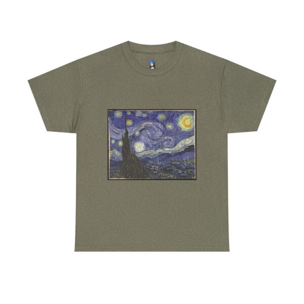 Starry Night - Vincent van Gogh Cotton Tee - Image 6