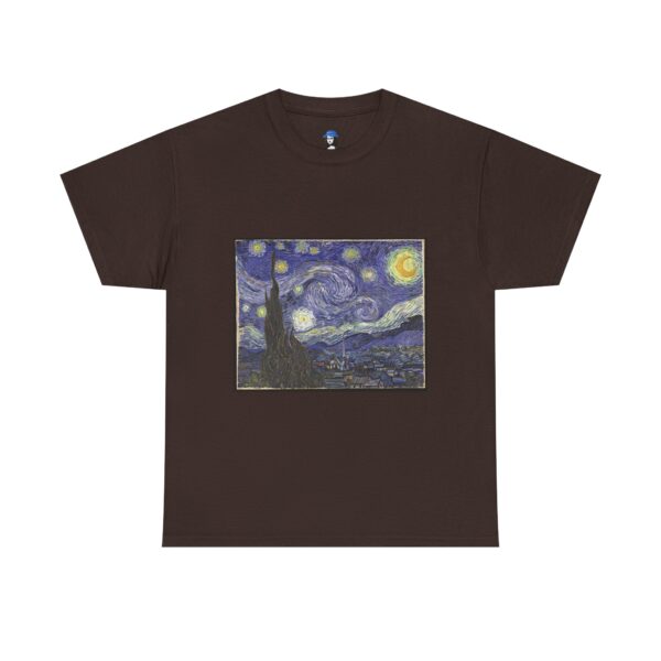 Starry Night - Vincent van Gogh Cotton Tee - Image 5
