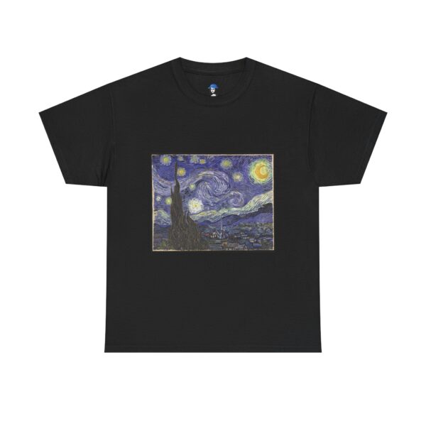 Starry Night - Vincent van Gogh Cotton Tee - Image 3