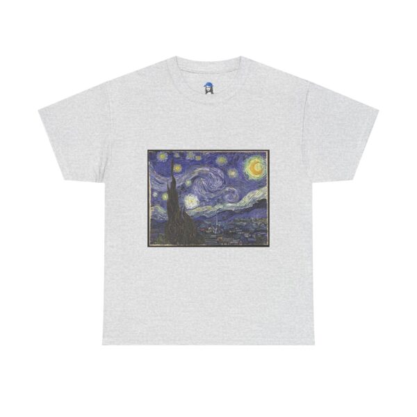 Starry Night - Vincent van Gogh Cotton Tee - Image 2