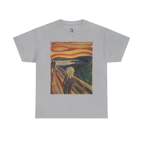 The Scream By Edvard Munch Cotton Tee - Image 5