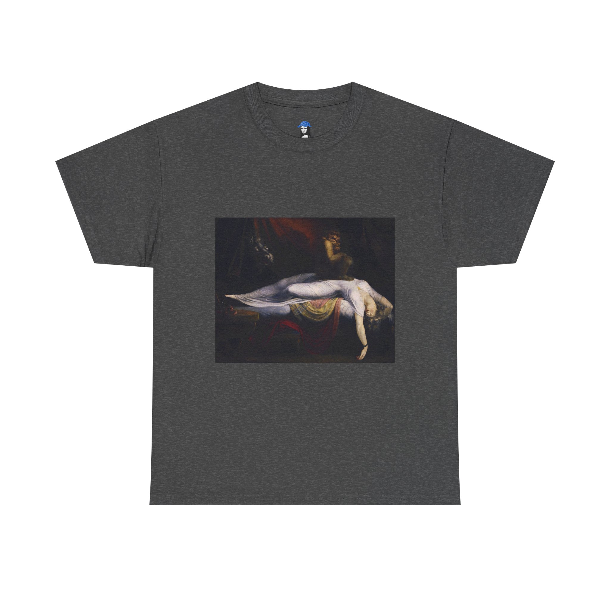 The Nightmare by Henry Fuseli Cotton Tee - Image 8
