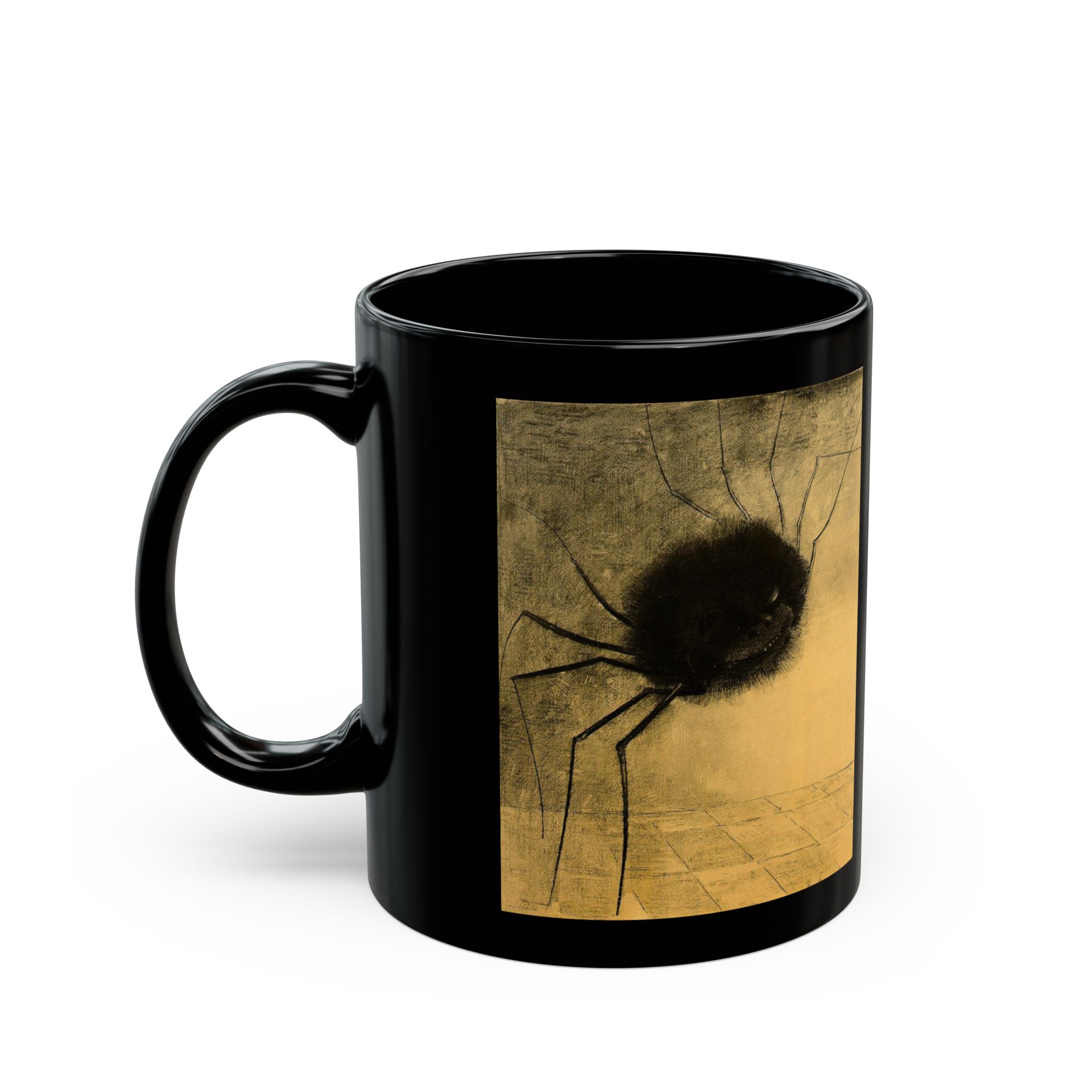 The Smiling Spider by Odilon Redon Sweatshirt Black Mug