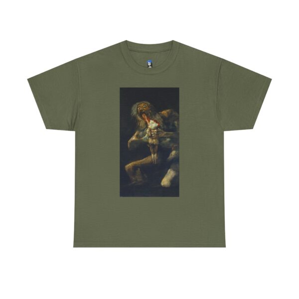 Saturn Devouring His Son by Francisco Goya Cotton Tee - Image 9
