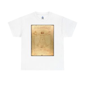 Vitruvian Man by Leonardo da Vinci Cotton Tee