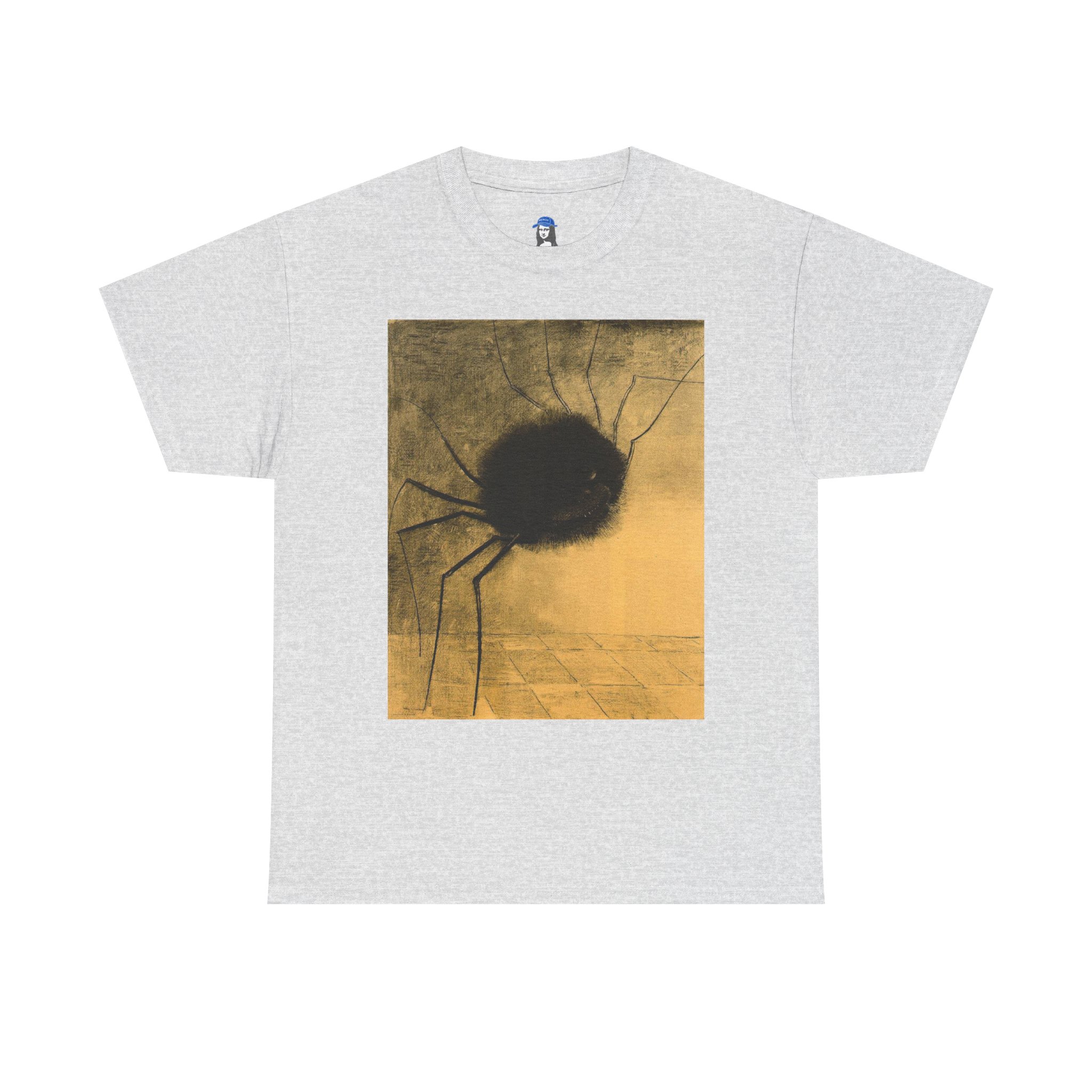 The Smiling Spider by Odilon Redon Cotton Tee