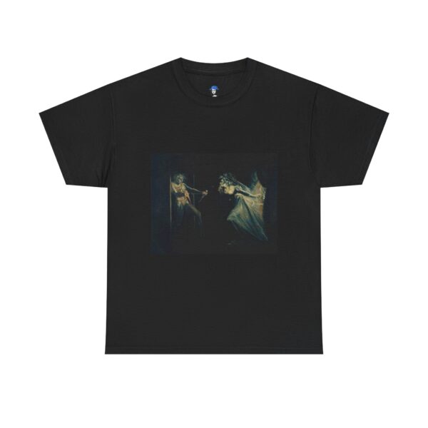 Lady Macbeth Seizing the Daggers by Henry Fuseli Cotton Tee - Image 2