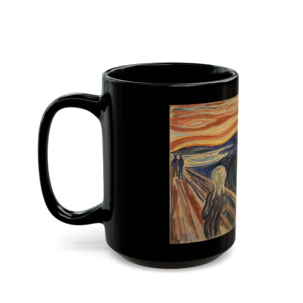 The Scream By Edvard Munch Black Mug - Image 4