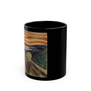 The Scream By Edvard Munch Black Mug