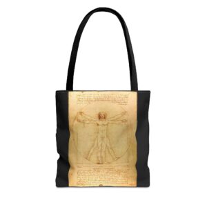 Vitruvian Man by Leonardo da Vinci Tote Bag