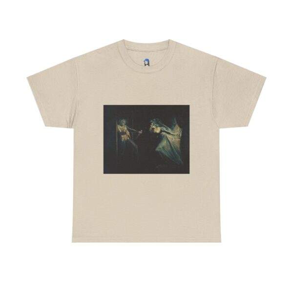 Lady Macbeth Seizing the Daggers by Henry Fuseli Cotton Tee - Image 3