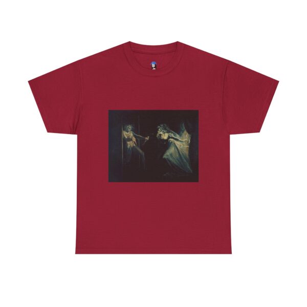 Lady Macbeth Seizing the Daggers by Henry Fuseli Cotton Tee - Image 11