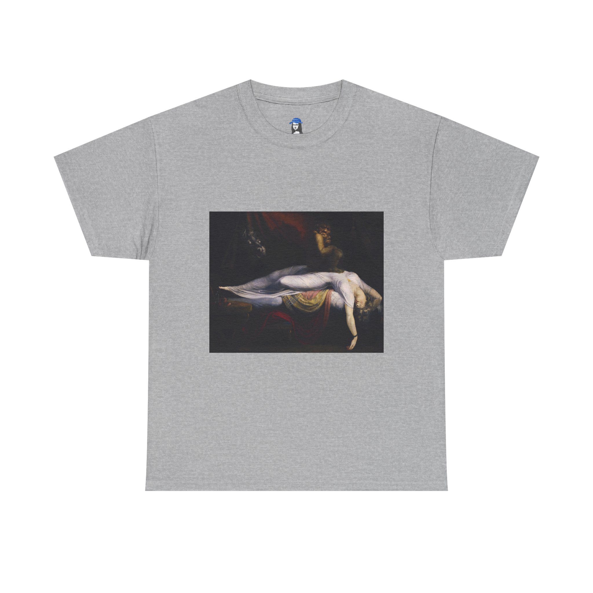 The Nightmare by Henry Fuseli Cotton Tee - Image 4