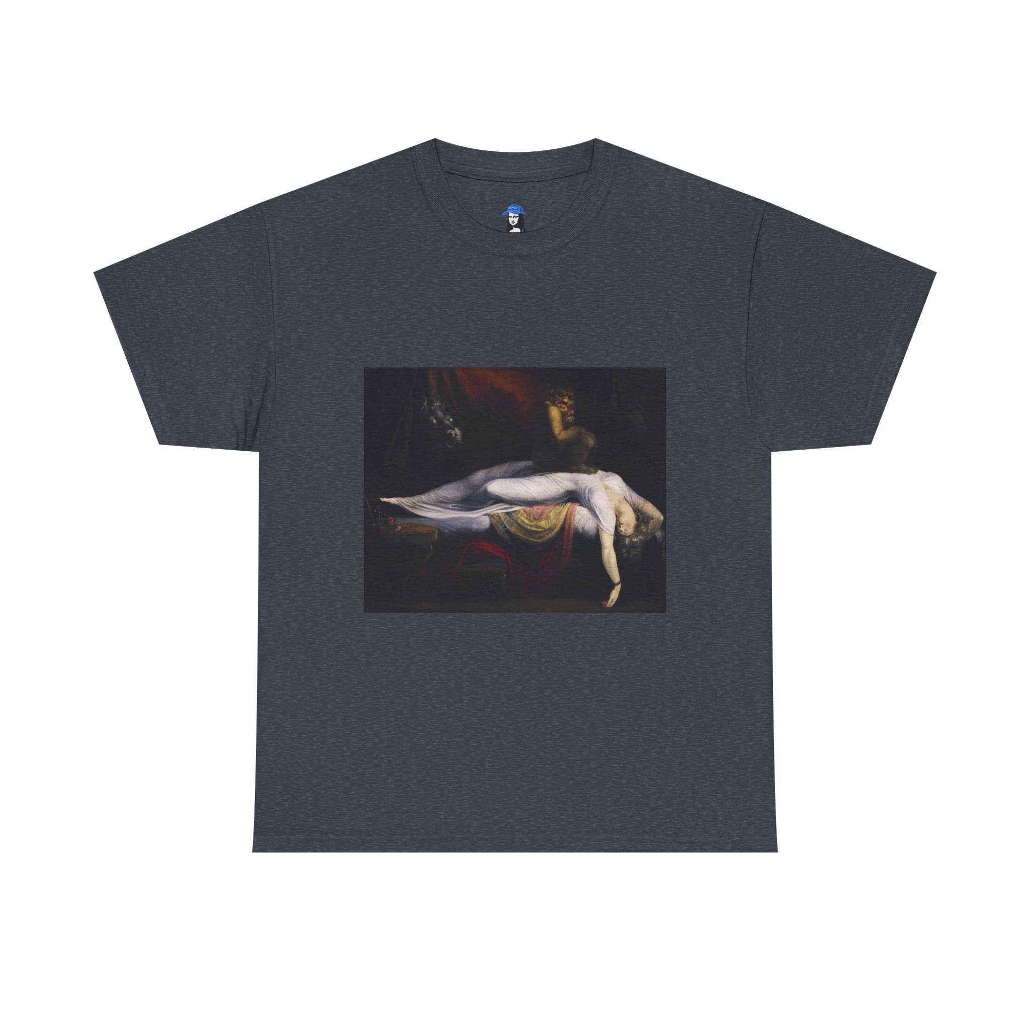 The Nightmare by Henry Fuseli Cotton Tee - Image 11