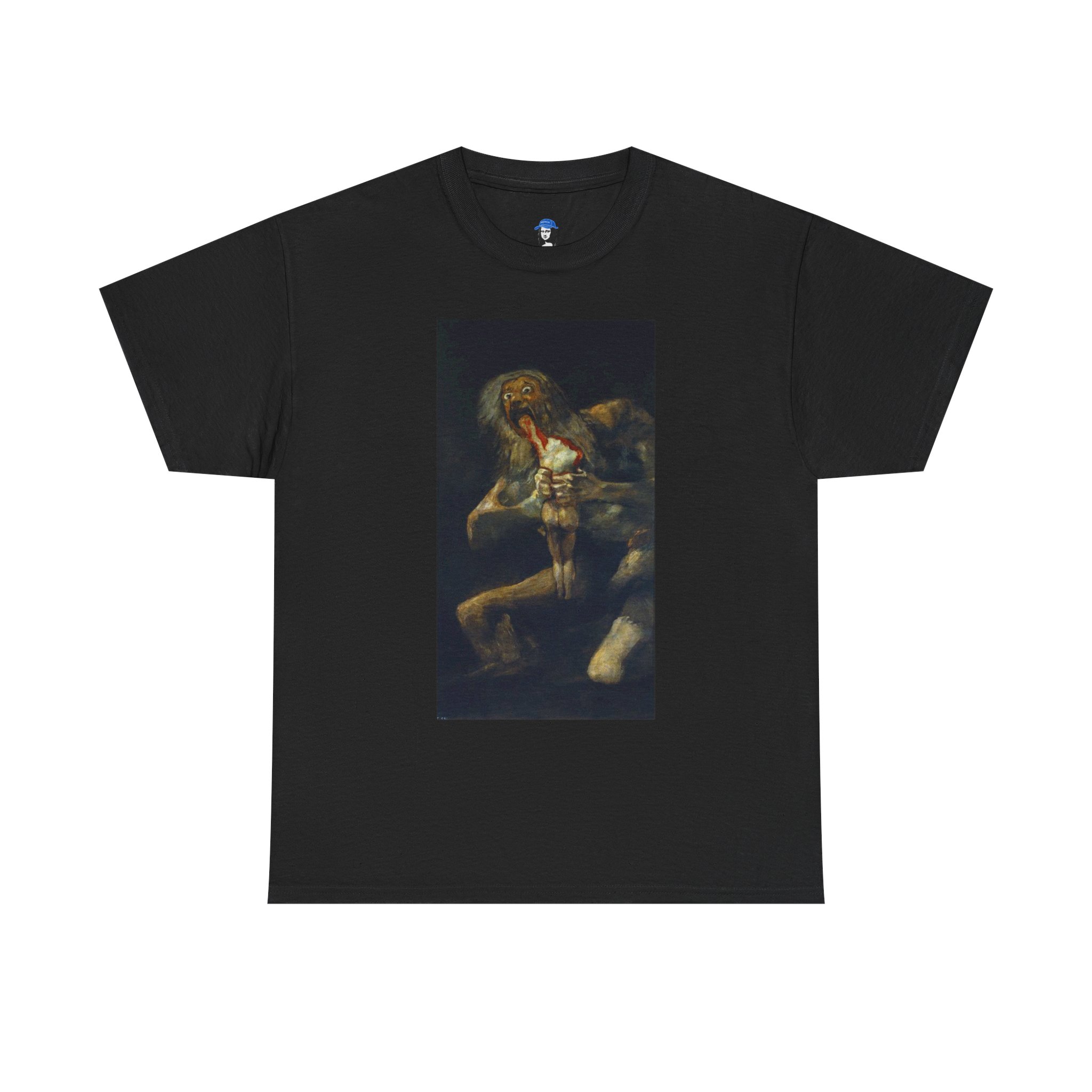 Saturn Devouring His Son by Francisco Goya Cotton Tee