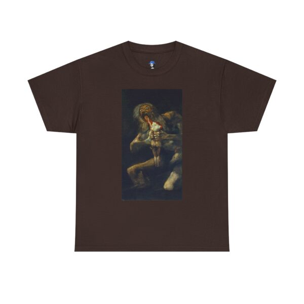 Saturn Devouring His Son by Francisco Goya Cotton Tee - Image 7