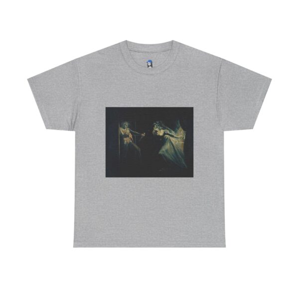 Lady Macbeth Seizing the Daggers by Henry Fuseli Cotton Tee - Image 4
