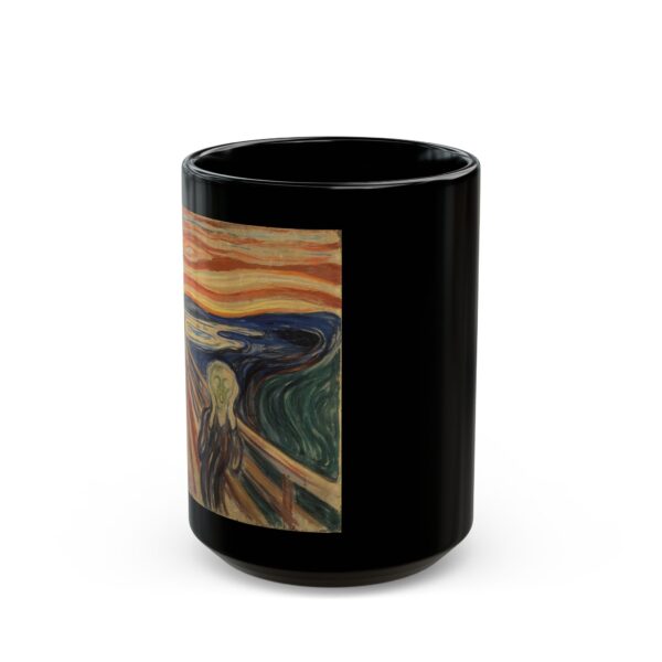 The Scream By Edvard Munch Black Mug - Image 3